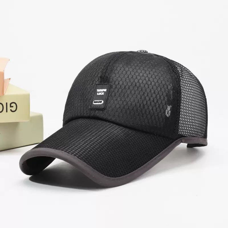 Casquette de baseball à ventilateur solaire avec maille respirante