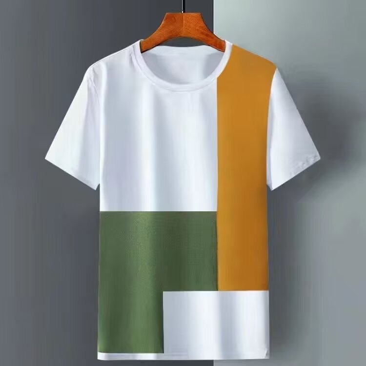 Habit :Chemise à manches courtes en soie glacée pour homme