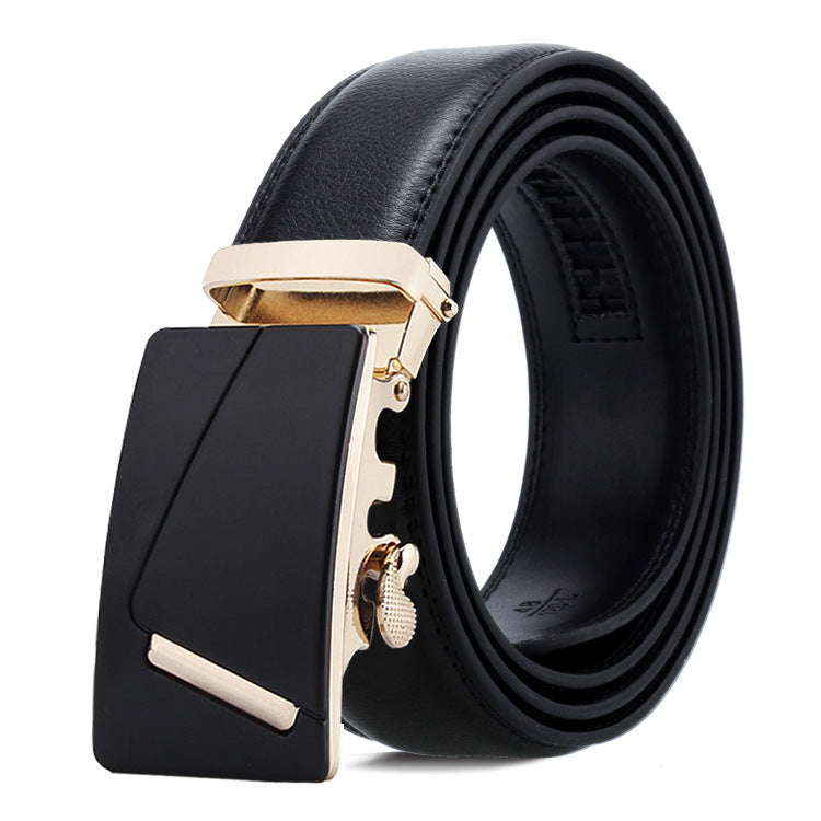 Ceinture pour homme en cuir véritable double face avec boucle automatique