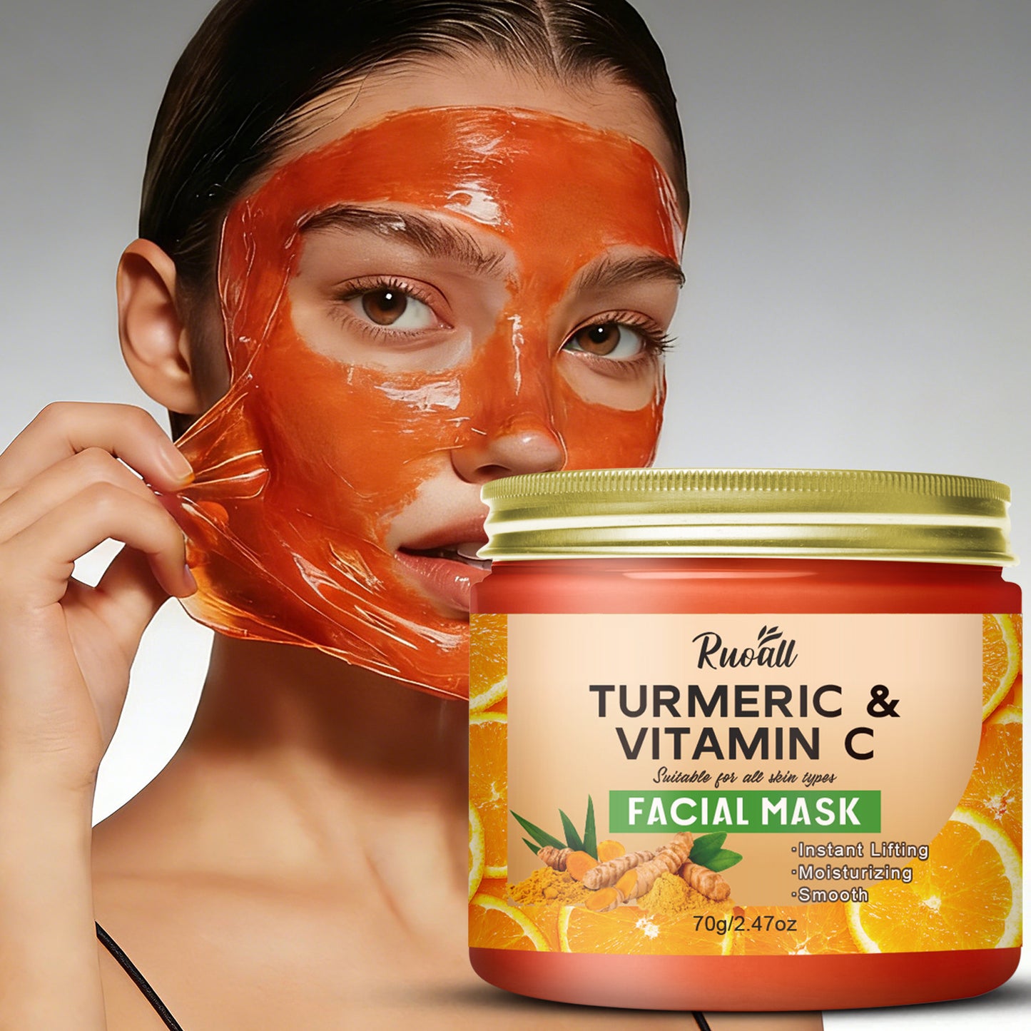 Masque visage lifting au curcuma et à la vitamine C