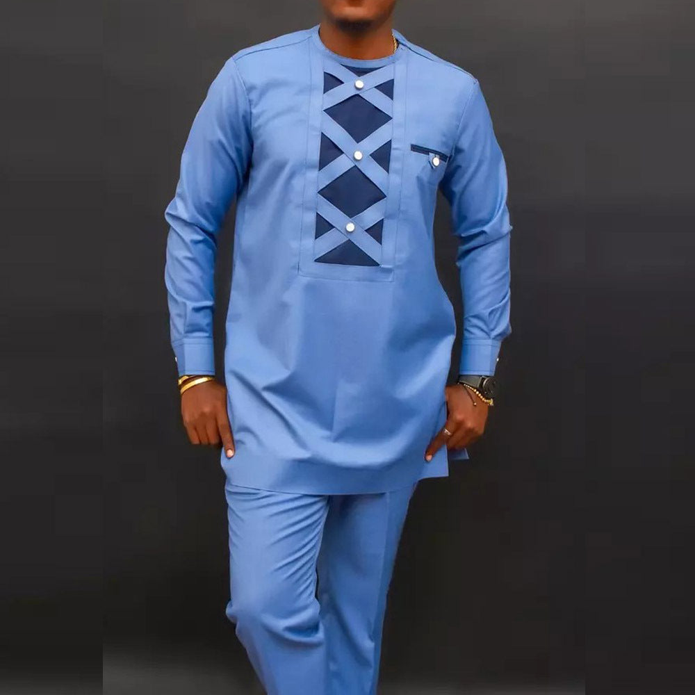 costume pour hommes brodé