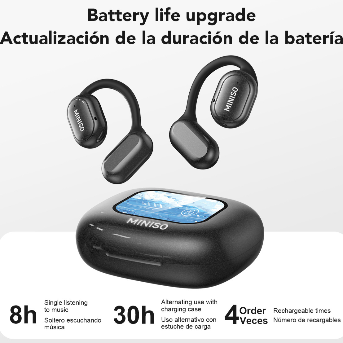Écouteurs Bluetooth sans fil X30 avec écran HD
