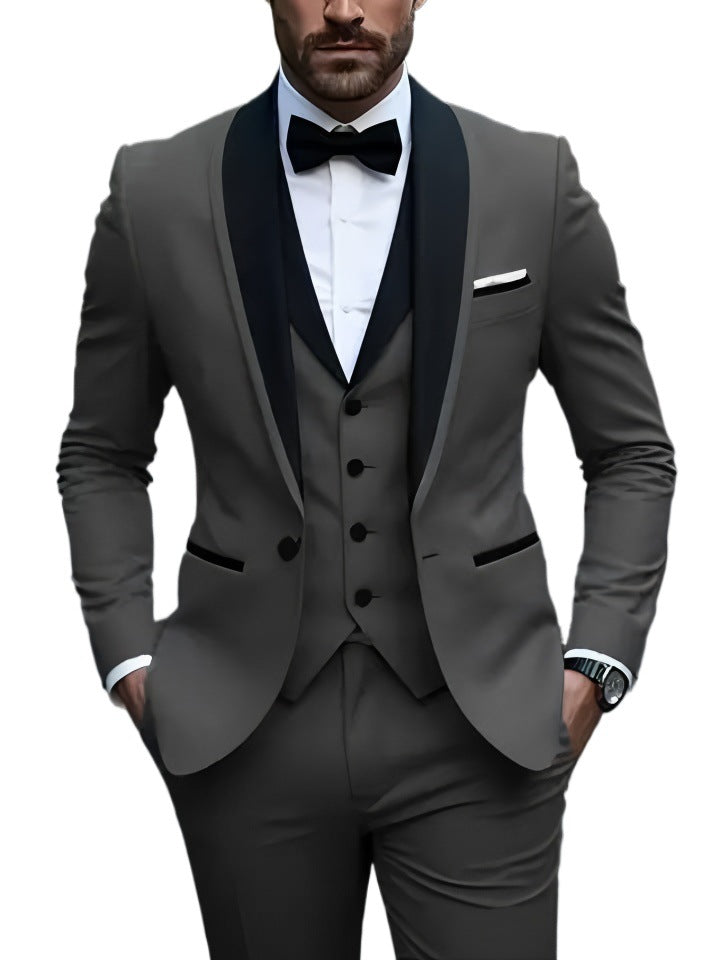 Costume slim pour homme, style business décontracté