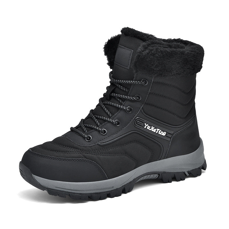 Bottes de neige isolées en tissu épais