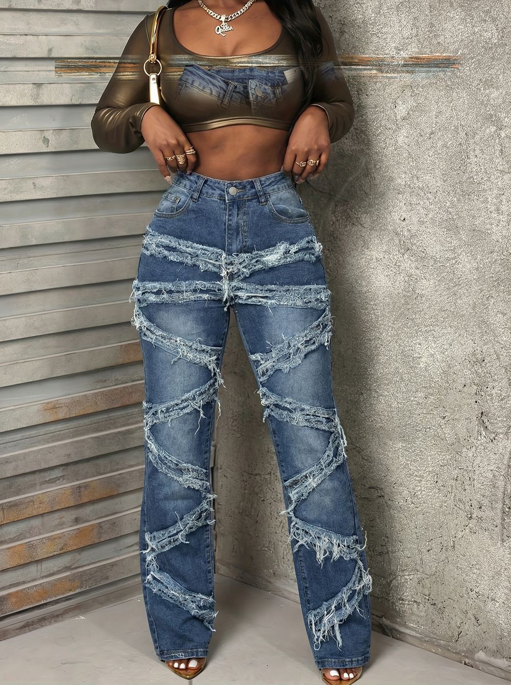 Pantalon en jean pour femmes