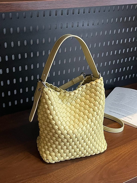 Sac cabas tissé à la main avec bandoulière réglable