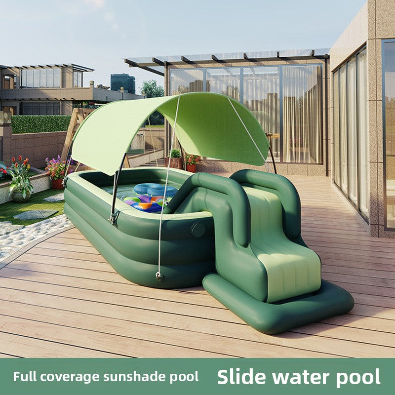 Piscine gonflable pour enfants avec parasol