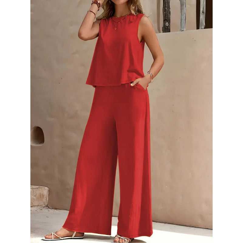 Ensemble pour femmes composé d'un gilet et d'un pantalon