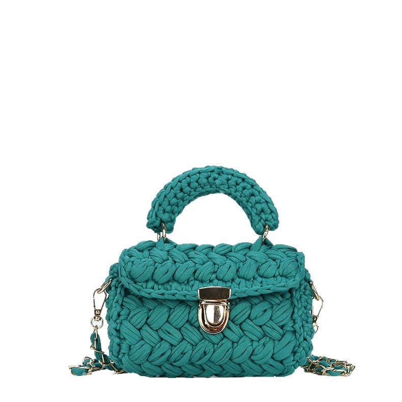 Sac bandoulière en crochet diagonal