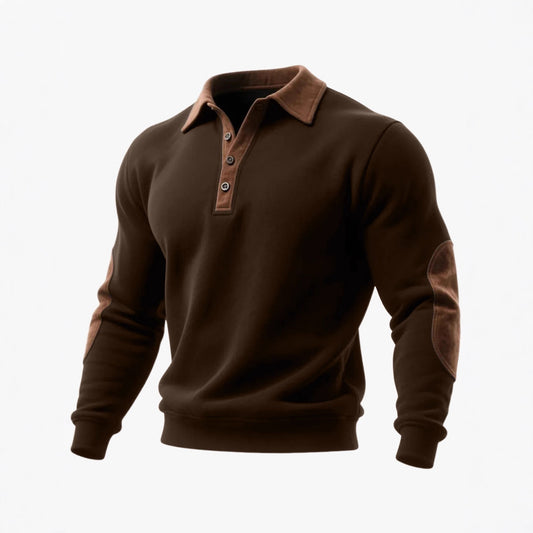 Sweat-shirt à demi-fermeture éclair