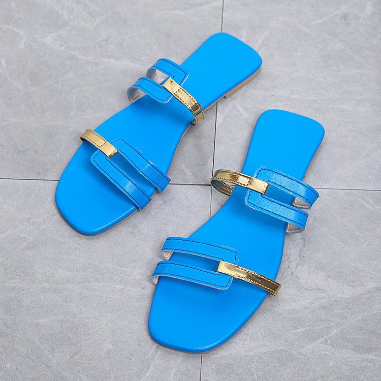 Chaussons plats à enfiler pour femmes