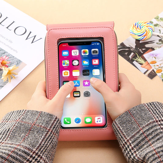 Sac bandoulière tactile pour téléphone