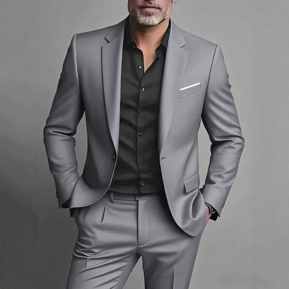 Ensemble costume slim pour homme en deux pièces