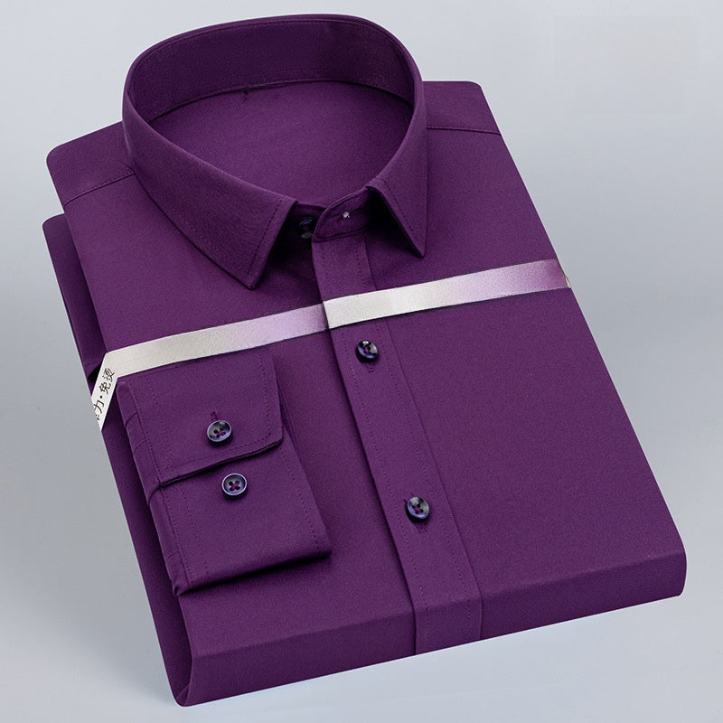 Chemise décontractée à manches longues pour homme
