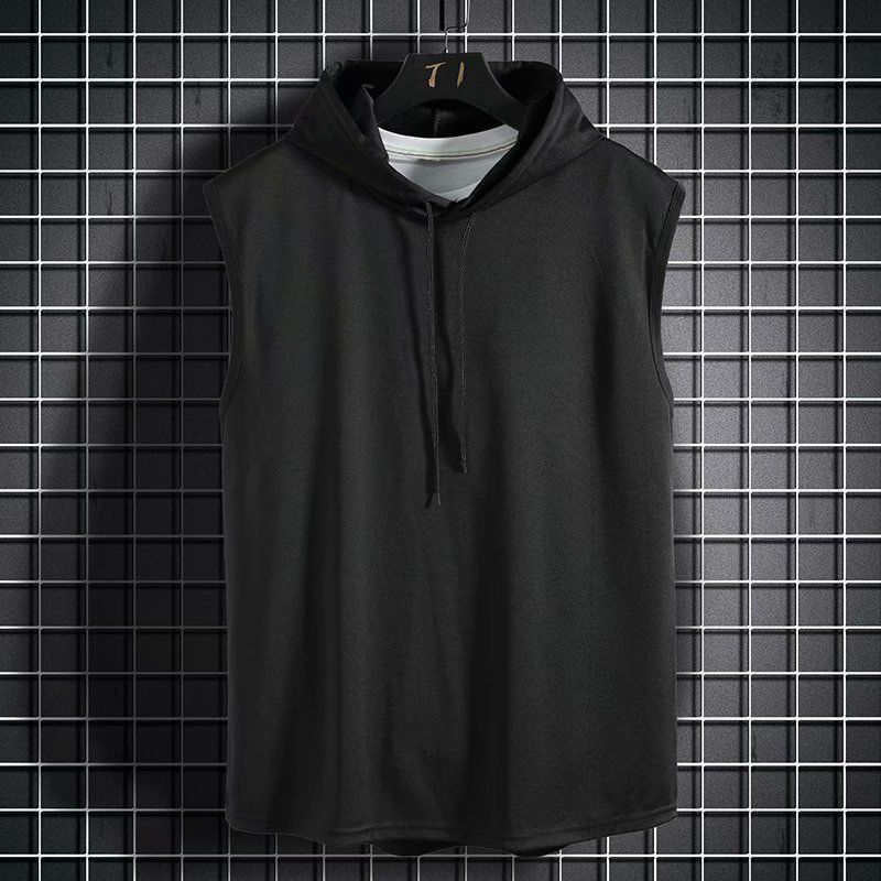 Habit :Sweat à capuche sans manches pour homme