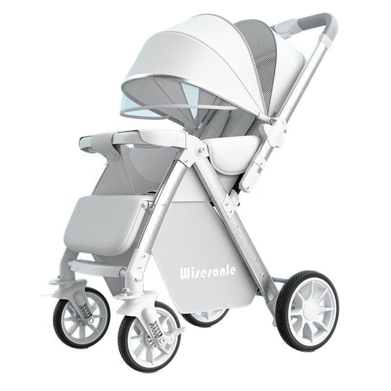 Poussette bébé légère et pliable en deux positions