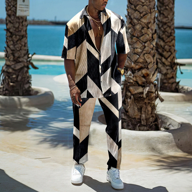 Chemise à manches courtes pour homme