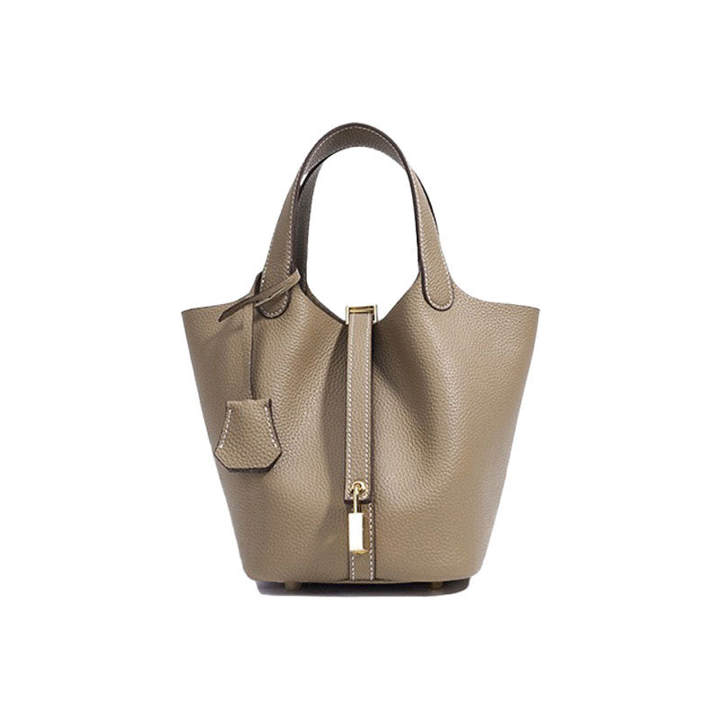 Sac seau en cuir pour femme