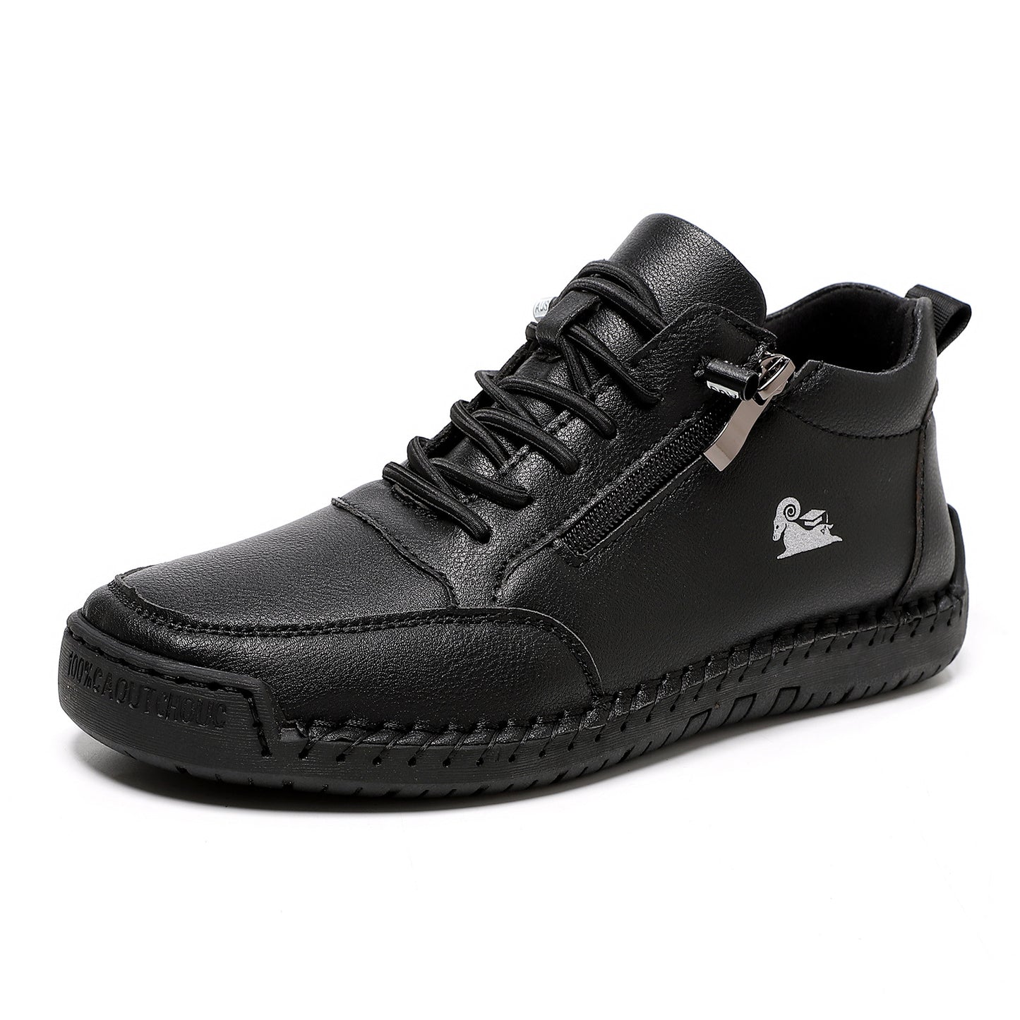 Chaussures plates à semelle souple cousues main