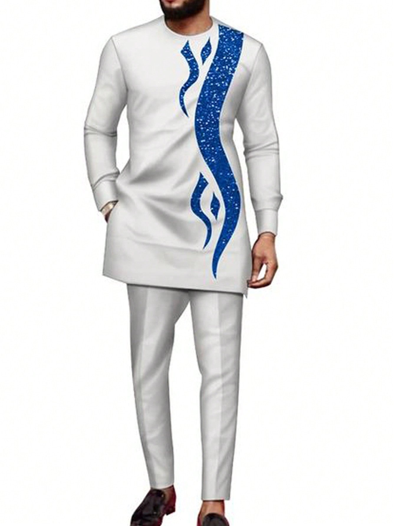 costume pour hommes brodé