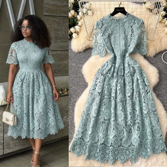 Robe à manches courtes