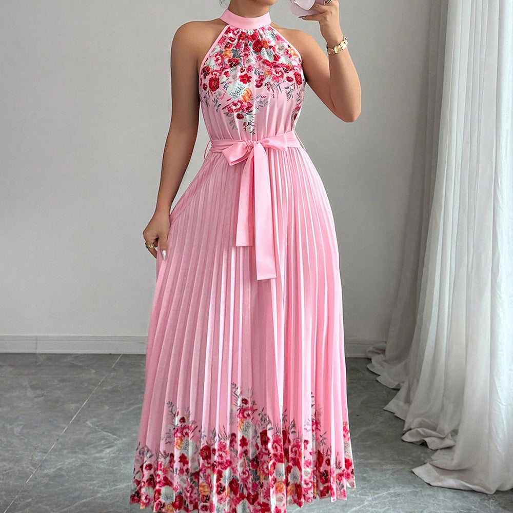 Robe à manches longues en dentelle ajourée