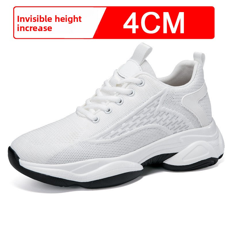 Chaussures décontractées respirantes pour hommes avec augmentation de taille