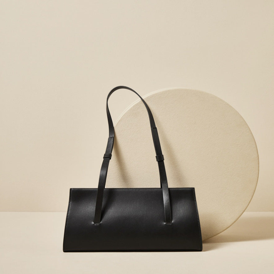 Sac bandoulière en cuir véritable style français