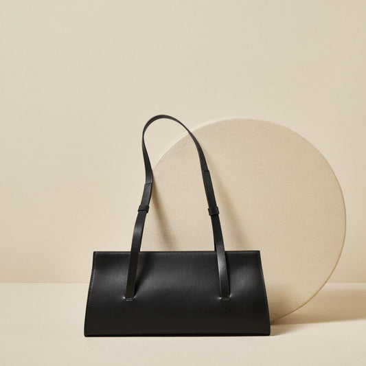 Sac bandoulière en cuir véritable style français