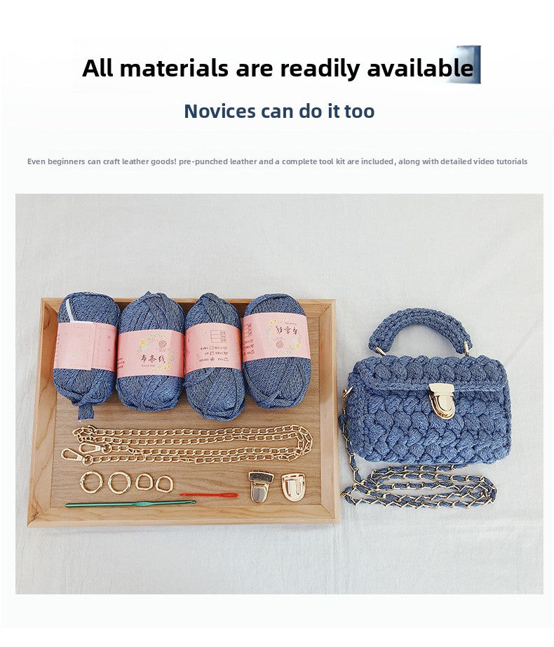 Sac bandoulière en crochet diagonal