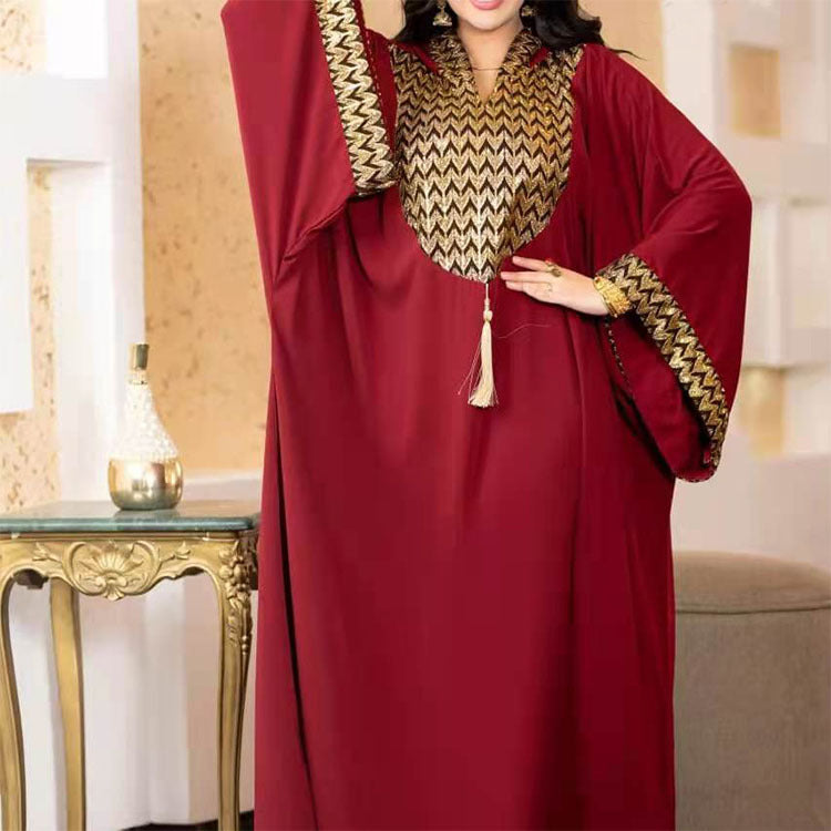 Habit :Robe élégante en maille pour femme, taille mi-haute