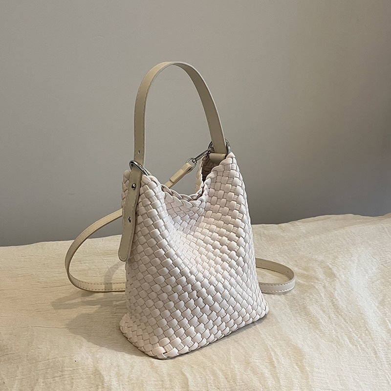 Sac cabas tissé à la main avec bandoulière réglable