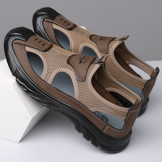 Sandales pour hommes à bout fermé et respirantes