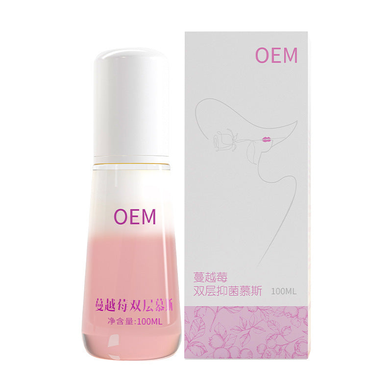 Mousse nettoyante intime antibactérienne à la canneberge