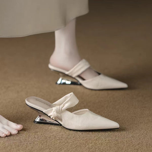 Chaussures :Sandales compensées à enfiler pour femmes
