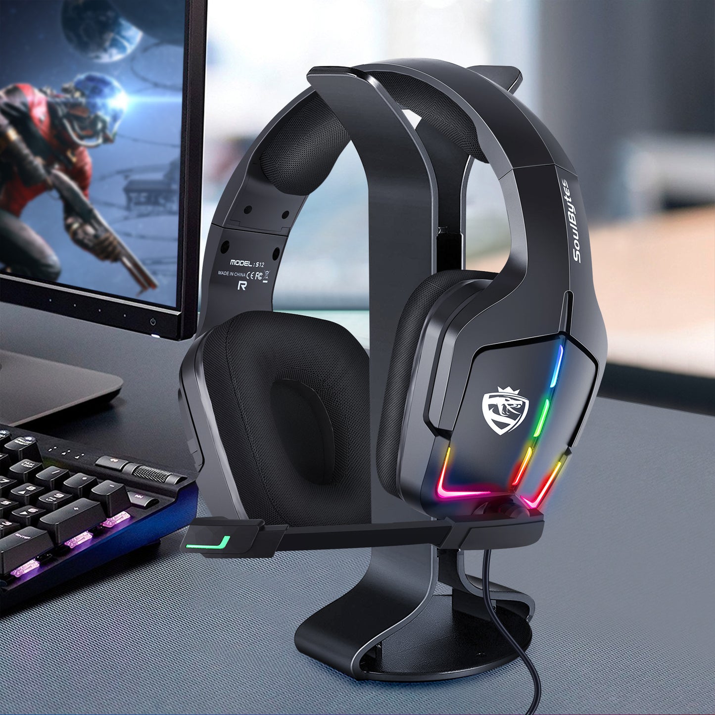 Casque de jeu filaire RGB
