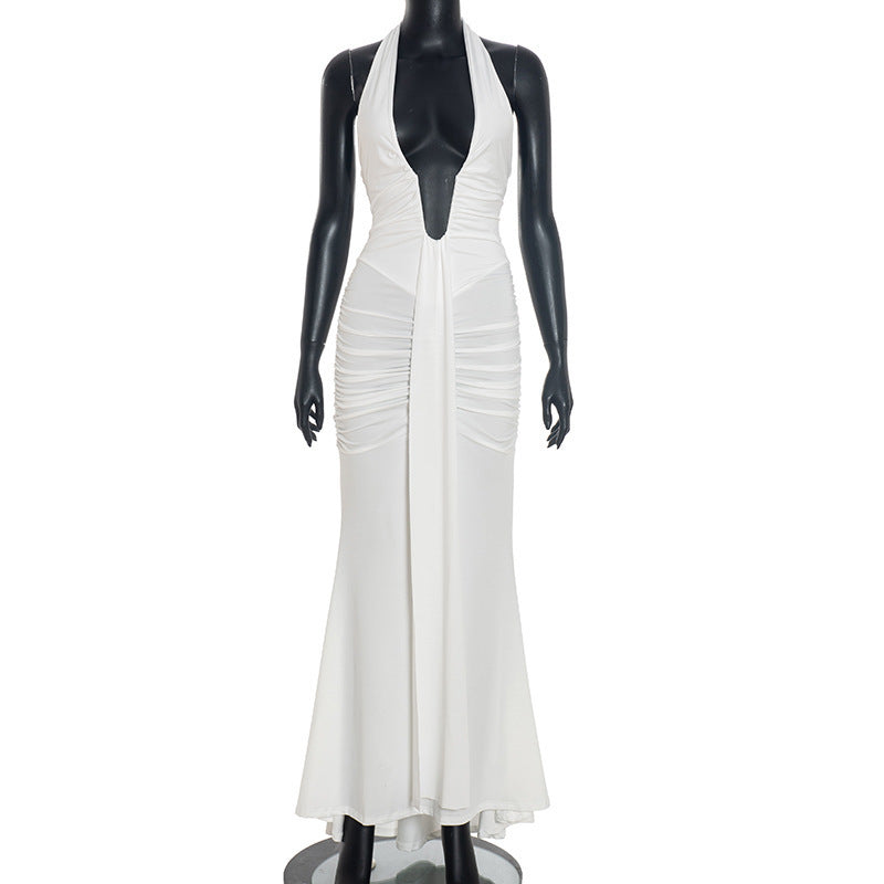 Robe moulante dos nu pour femmes