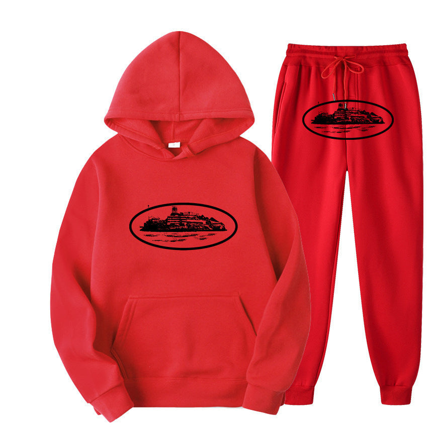 Ensemble sweat à capuche ample pour tenue de rue tendance