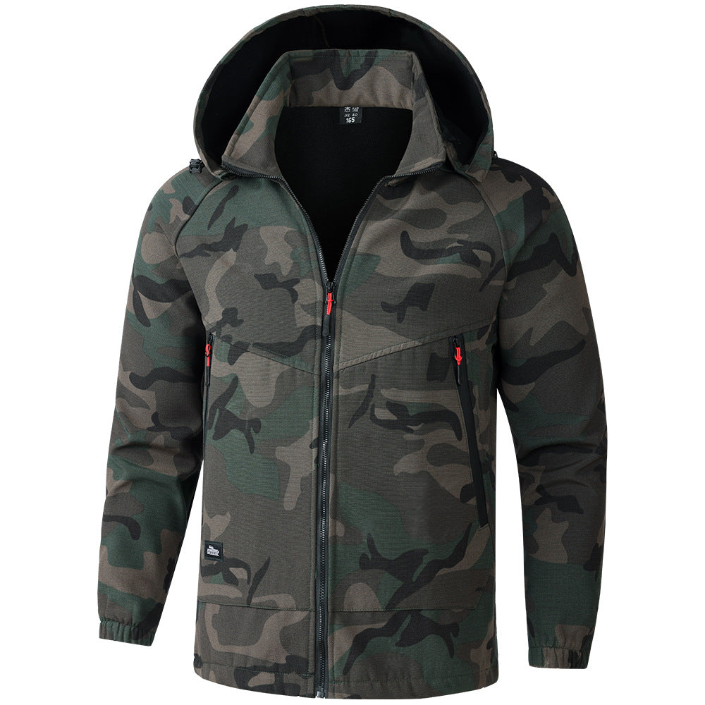 Combinaison de travail camouflage en polaire pour hommes