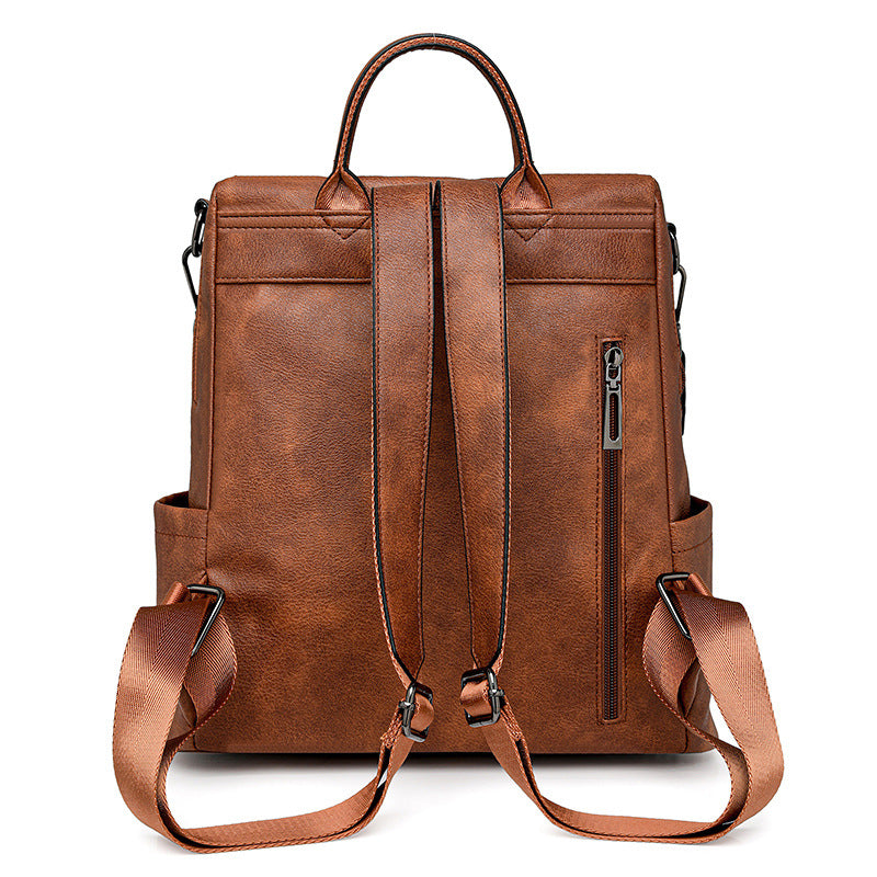 Sac à dos frangé bicolore