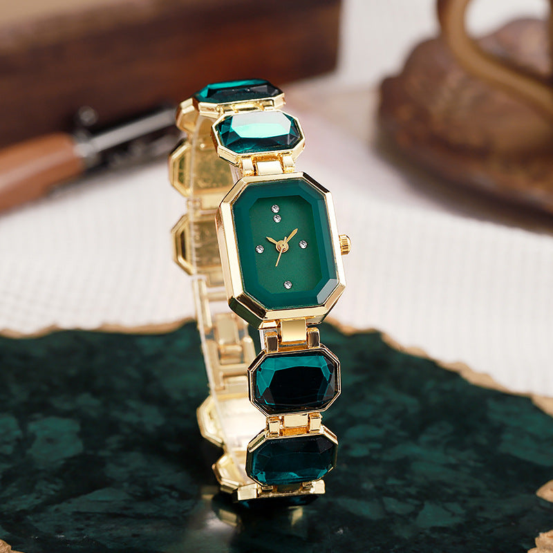 Montre carrée en quartz cristal