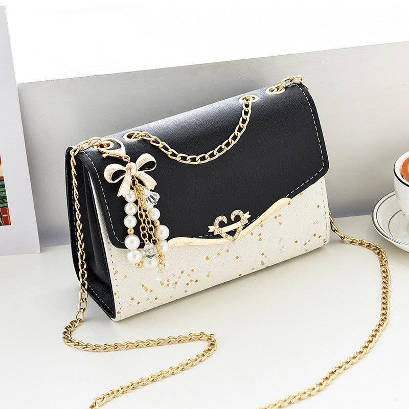 Sac bandoulière carré petit modèle de luxe avec chaîne