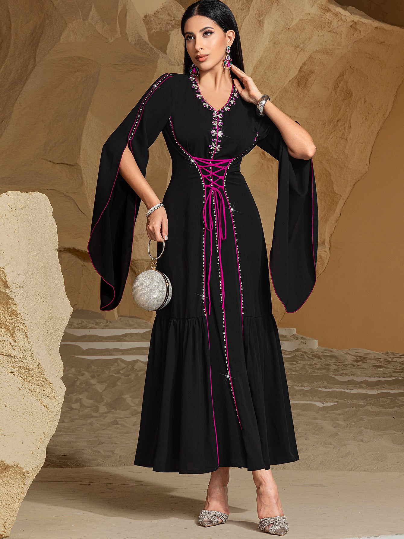 Robe de soirée pour femmes Stitch Diamond