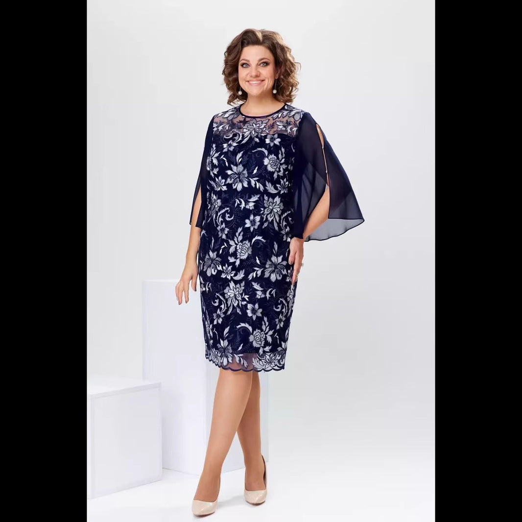 Robe patineuse à imprimé floral élégant