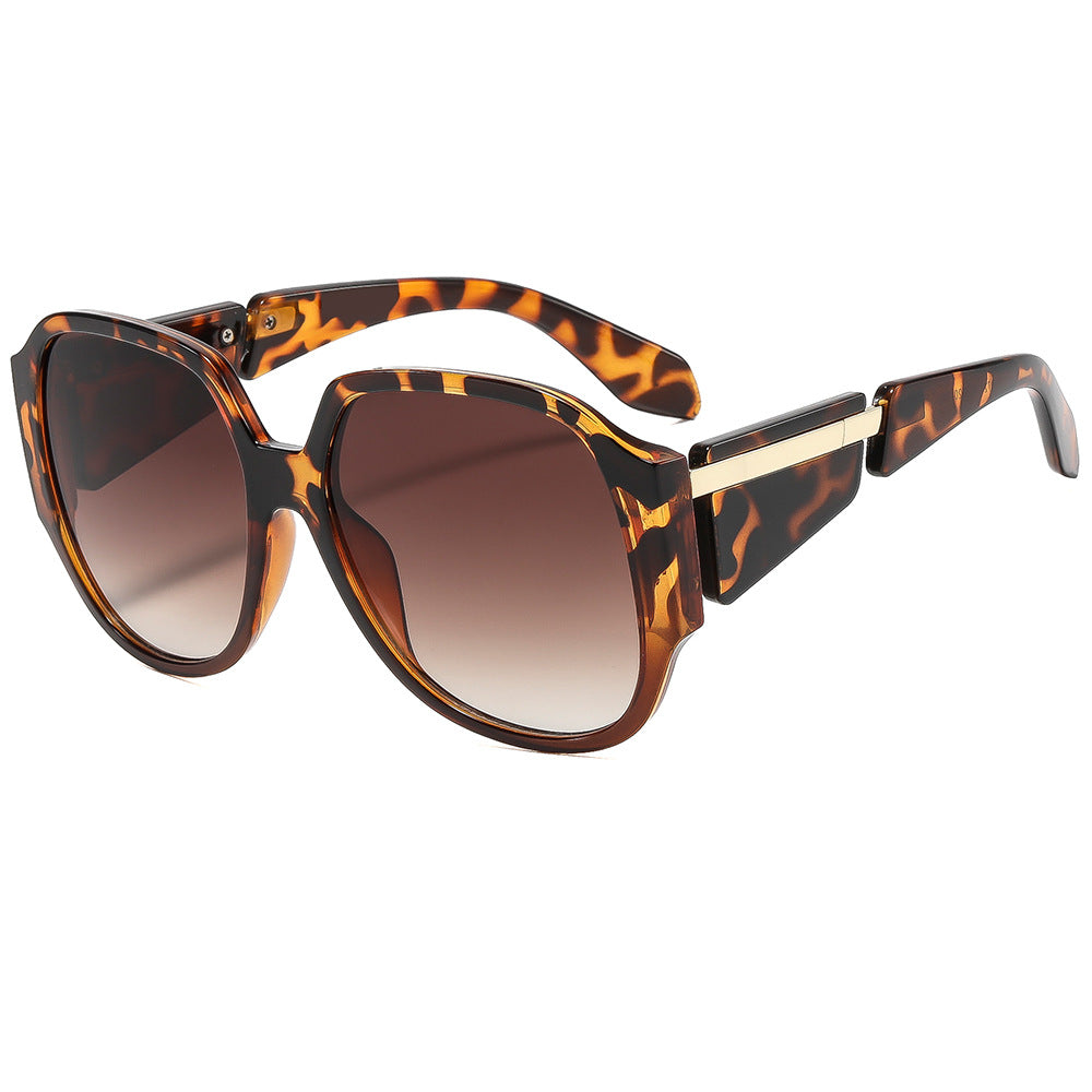 Lunettes de soleil à monture ovale à la mode avec protection UV