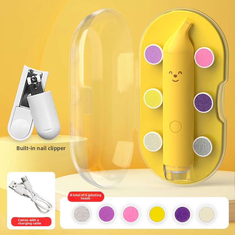 Lime à ongles rechargeable pour bébé avec veilleuse