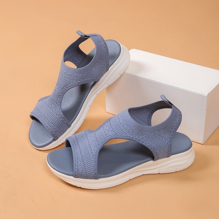 Chaussures :Sandales à bout ouvert en résille pour femmes