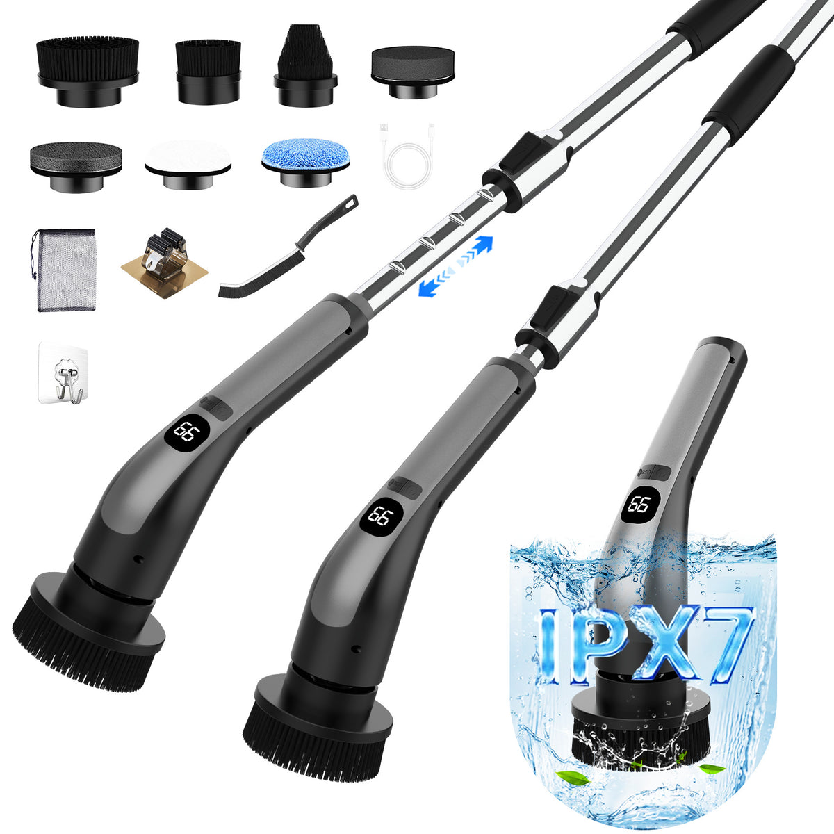 Brosse de nettoyage électrique sans fil