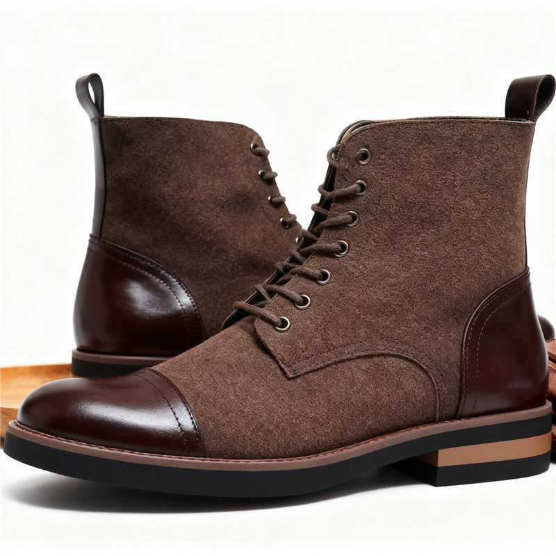 bottes courtes décontractées pour hommes à bout pointu