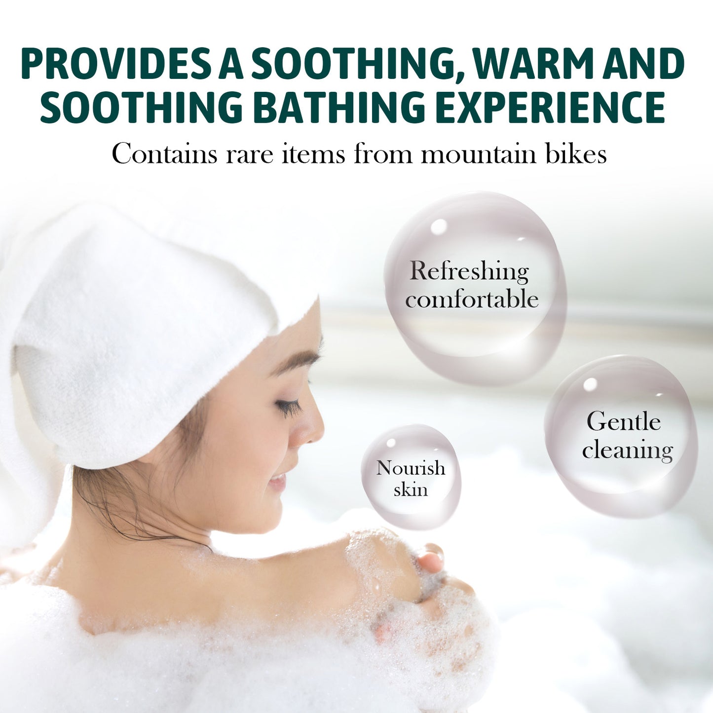 Huile de bain hydratante exfoliante douce